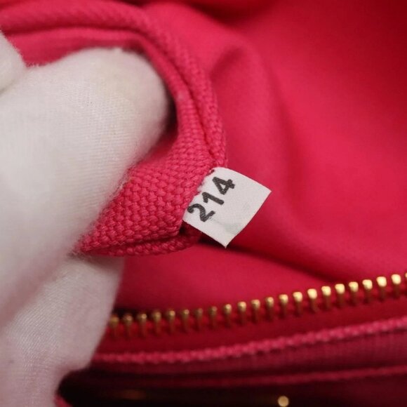 PRADA Canapa PM Hand Bag Canvas Pink Gold - Picture 14 of 16